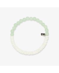 Pura Vida zapestnica Puka Shell & Frosted Bead Stretch