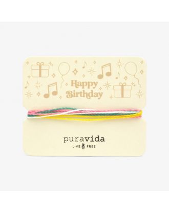 Zapestnica Pura Vida Happy Birthday Card Bracelet